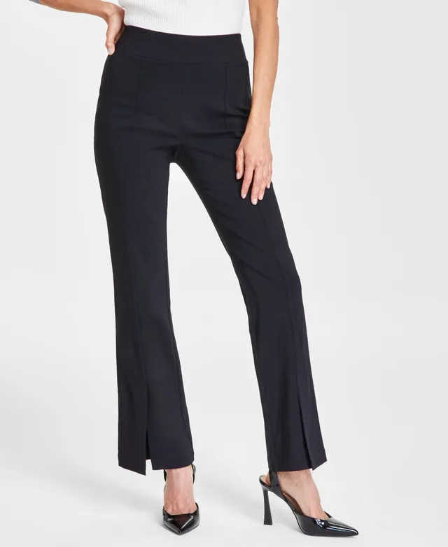 I.n.c. International Concepts Petite Tummy Control Flare Pants, Created for  Macy's