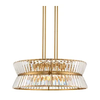 Vienna Full Spectrum Melwick Soft Gold Chandelier Lighting 28" Wide Modern Crystal Hourglass Shade 12-Light Fixture for Dining Room House Home Foyer K