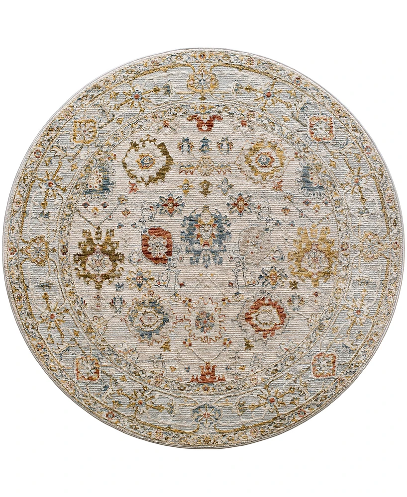 Surya Reina Ren- 5'3" x 5'3" Round Area Rug