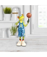 Fc Design 6.75"H Frog the Basketball Player Statue Fantasy Decoration Figurine Home Decor Perfect Gift for House Warming, Holidays and Birthdays