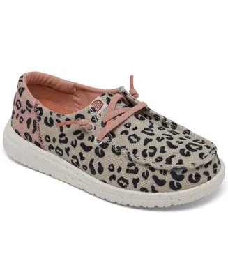 Hey Dude Little Girls Wendy Funk Leopard Casual Moccasin Sneakers from Finish Line