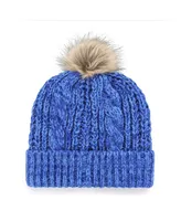 Women's '47 Brand Blue Orlando Magic Meeko Cuffed Knit Hat with Pom