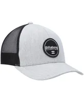 Men's Billabong Gray, Black Walled Trucker Snapback Hat