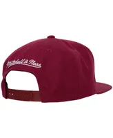 Men's Mitchell & Ness Wine Cleveland Cavaliers Ground 2.0 Snapback Hat