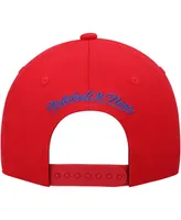 Men's Mitchell & Ness Red, Royal La Clippers Mvp Team Two-Tone 2.0 Stretch-Snapback Hat