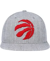 Men's Mitchell & Ness Heather Gray Toronto Raptors Hardwood Classics 2.0 Snapback Hat