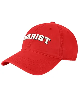 Men's Legacy Athletic Red Marist Red Foxes The Noble Arch Adjustable Hat