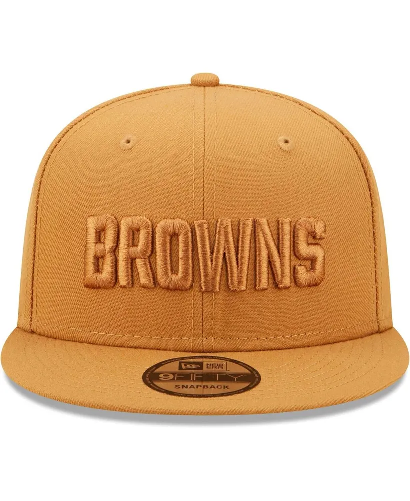Men's New Era Brown Cleveland Browns Color Pack 9FIFTY Snapback Hat