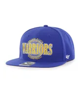 Men's '47 Brand Royal Golden State Warriors High Post Captain Snapback Hat