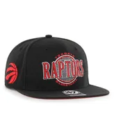 Men's '47 Brand Black Toronto Raptors High Post Captain Snapback Hat