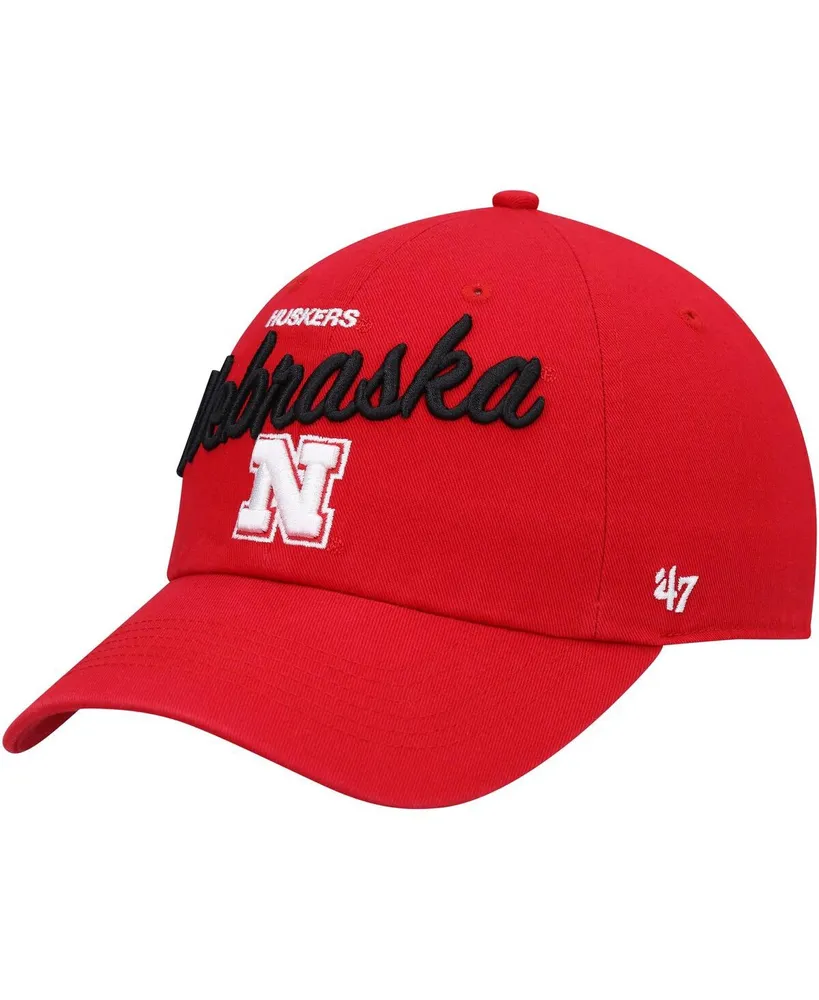 Women's '47 Brand Scarlet Nebraska Huskers Phoebe Clean Up Adjustable Hat