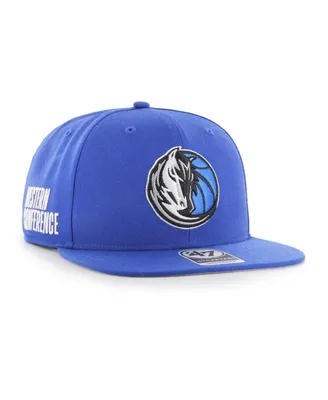 Men's '47 Brand Blue Dallas Mavericks Sure Shot Captain Snapback Hat