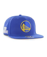 Men's '47 Brand Royal Golden State Warriors Sure Shot Captain Snapback Hat