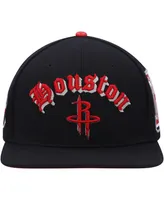 Men's Pro Standard Black Houston Rockets Old English Snapback Hat