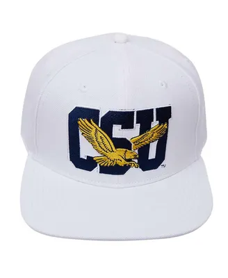Men's Pro Standard White Coppin State Eagles Evergreen Wool Snapback Hat