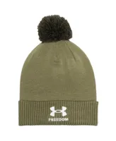 Men's Under Armour Green Texas Tech Red Raiders Freedom Collection Cuffed Knit Hat with Pom