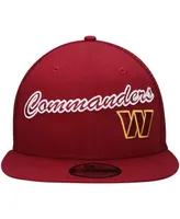 Men's New Era Burgundy Washington Commanders Lit Trucker 9FIFTY Snapback Hat