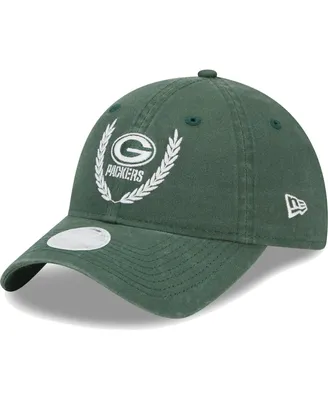 Women's New Era Green Green Bay Packers Leaves 9TWENTY Adjustable Hat