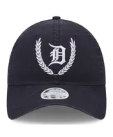 Women's New Era Navy Detroit Tigers Leaves 9TWENTY Adjustable Hat