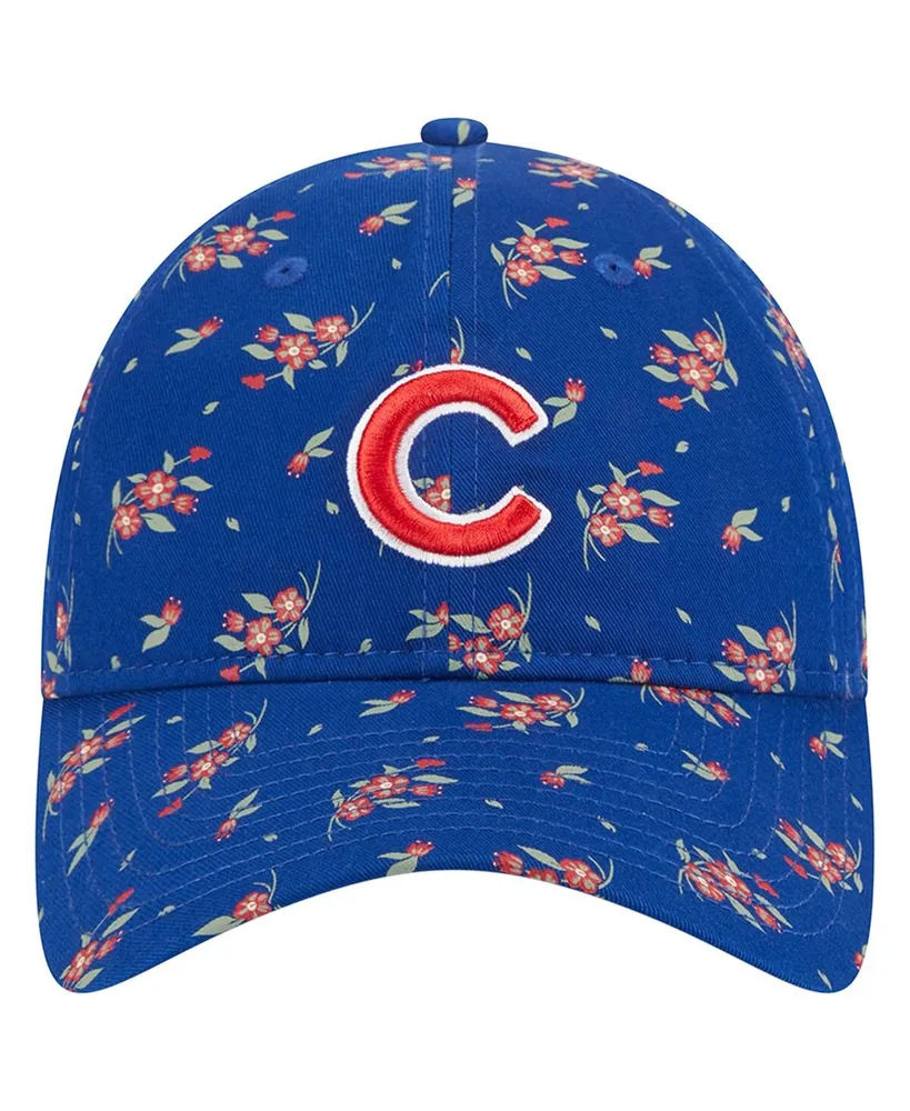 Women's New Era Royal Chicago Cubs Bloom 9TWENTY Adjustable Hat