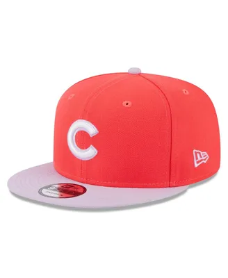 Men's New Era Red, Purple Chicago Cubs Spring Basic Two-Tone 9FIFTY Snapback Hat