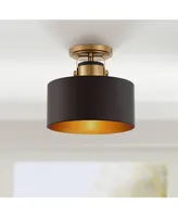 Possini Euro Design Courtney Modern Industrial Ceiling Light Semi Flush