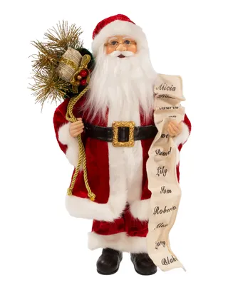 Kurt Adler 17.25" Kringle Klaus Tradition Santa with List