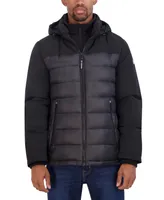 Nautica Men's Mixed Media Puffer Jacket