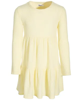 Epic Threads Big Girls Long-Sleeve Waffled Tiered Dress, Created for Macy's