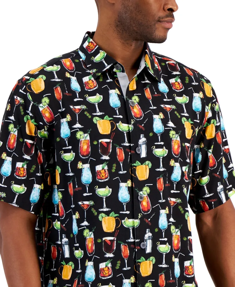 Tommy Bahama Men's Veracruz Cay All Nighter Cocktail Print Short-Sleeve Button-Up Shirt