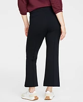 On 34th Women's Ponte Kick-Flare Ankle Pants, Regular and Short Lengths