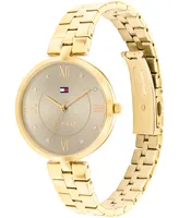 Tommy Hilfiger Women's Quartz Gold-Tone Stainless Steel Watch 34mm