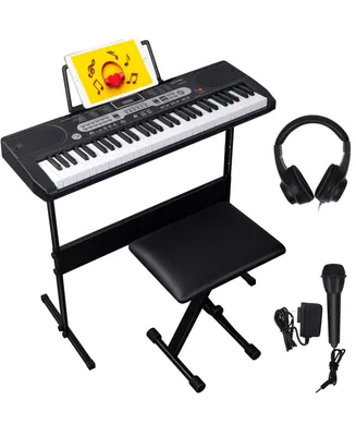 Sugift 61 Key Premium Electric Keyboard Piano Kit - Assorted Pre