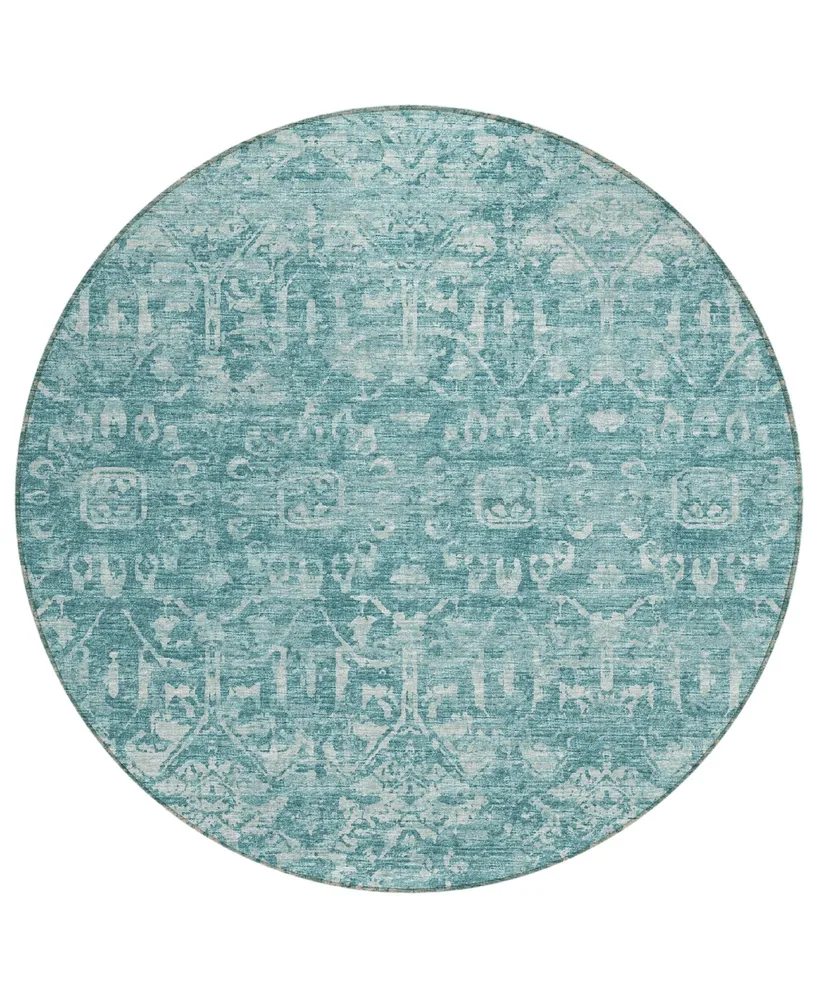 Addison Othello Outdoor Washable AOT31 8' x Round Area Rug