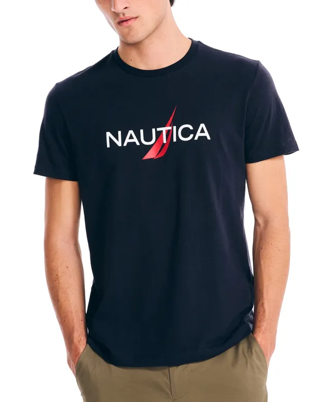 Nautica Men's Classic-Fit Logo Graphic Long-Sleeve T-Shirt