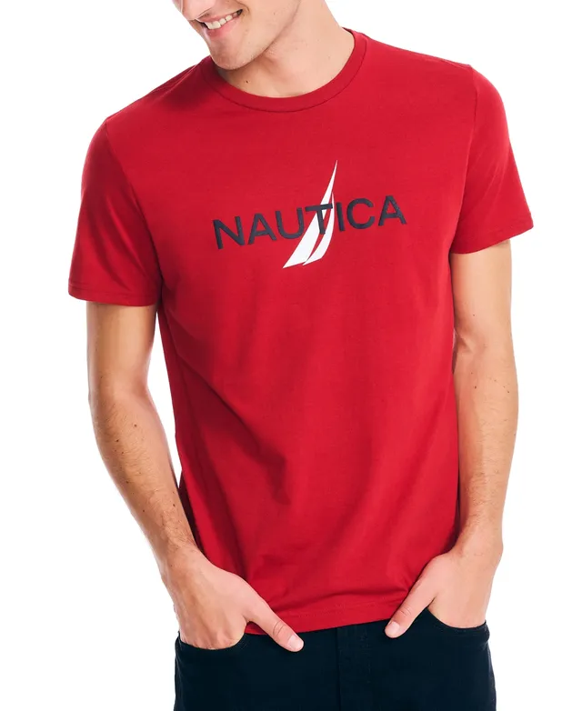 Nautica Men's Classic-Fit Logo Graphic Long-Sleeve T-Shirt