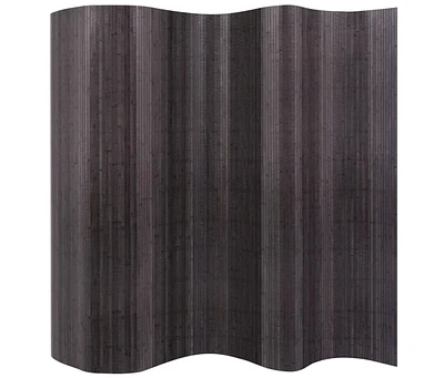 vidaXL Room Divider Bamboo Gray 98.4"x65"