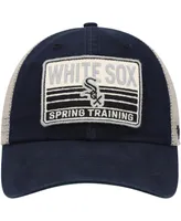 Men's '47 Brand Black, Tan Chicago White Sox Four Stroke Clean Up Trucker Snapback Hat