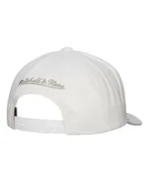 Men's Mitchell & Ness White Brooklyn Nets Hardwood Classics All In Retro Snapback Hat