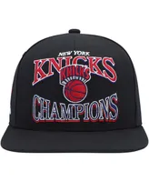 Men's Mitchell & Ness Black New York Knicks Hardwood Classics Soul Champions Era Diamond Snapback Hat