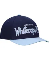 Men's Mitchell & Ness Deep Sea Blue Vancouver Whitecaps Fc Team Script 2.0 Stretch Snapback Hat