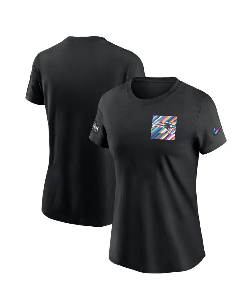 Women's Nike Black New England Patriots 2023 Nfl Crucial Catch Sideline Tri-Blend T-shirt