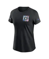 Women's Nike Black Las Vegas Raiders 2023 Nfl Crucial Catch Sideline Tri-Blend T-shirt