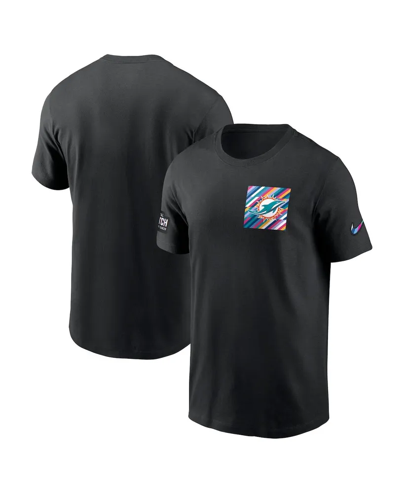 Men's Nike Aqua Miami Dolphins Wordmark Logo Tri-Blend T-Shirt