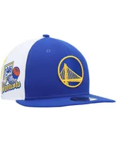 Men's New Era Royal Golden State Warriors Pop Panels 9FIFTY Snapback Hat