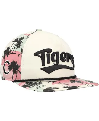 Men's New Era Cream Clemson Tigers High Tide Golfer Snapback Hat