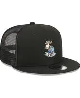 Men's New Era Black The Wild Thornberrys Darwin Trucker 9FIFTY Snapback Hat