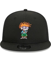 Men's New Era Black Rugrats Chuckie Mesh Trucker 9FIFTY Snapback Hat