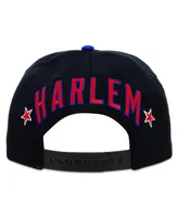 Men's Rings & Crwns Black Harlem Globetrotters Snapback Adjustable Hat