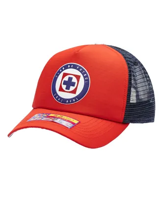 Men's Red Cruz Azul Trucker Adjustable Hat